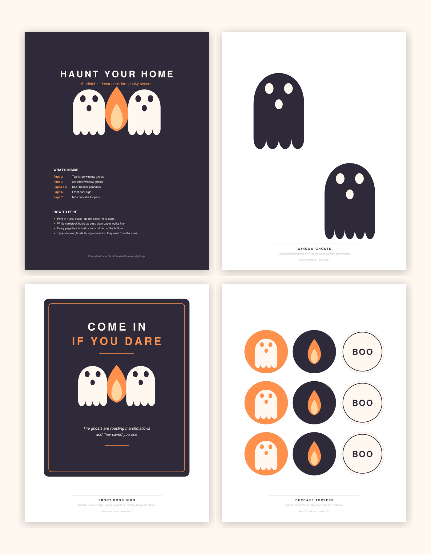 Haunt Your Home — Printable Halloween Decor Pack
